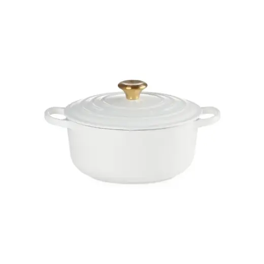 Čuguna katls apaļš Ø24cm / 4,2L balts