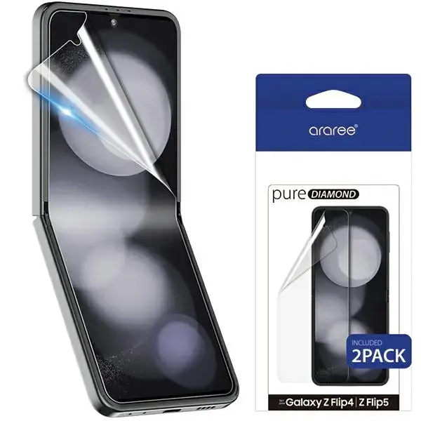 Araree Pure Diamond Film Sam Z Flip5 F731 Antimicrobial Protective Film 2pcs AR30-01771A