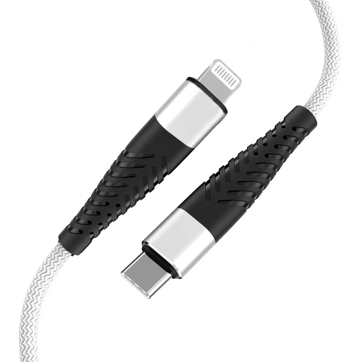 Fusion Fishbone data transfer and charging cable | USB-C to Lightning | 15W | 1.5m | white