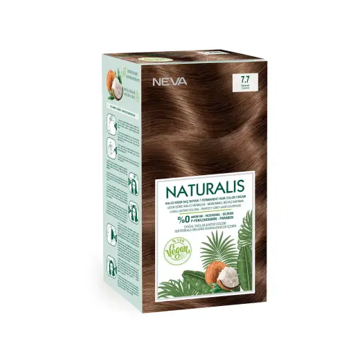 Neva, Naturalis, Permanent Hair Dye, 7.7 Caramel, 150 ml