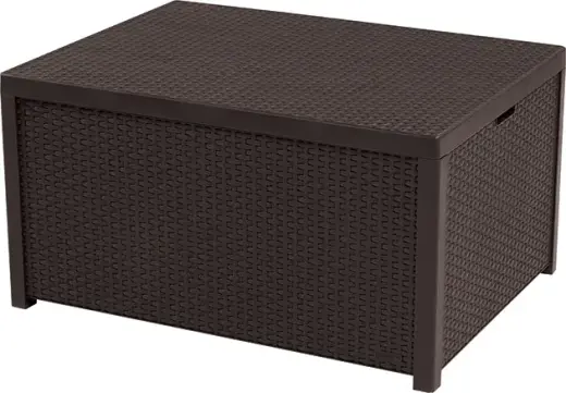 Garden table/storage box Arica brown