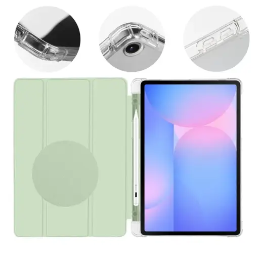 Obal:Me MistyTab planšetdatora maciņš Galaxy Tab S10 Lite | Galaxy Tab S9 | Galaxy Tab S9 FE | Galaxy Tab S10 FE zaļš