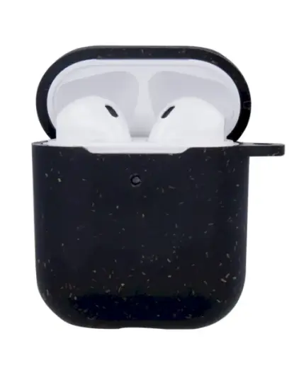 Forever Bioio Silikona Aizsargapvalks Austiņām Apple Airpods 1 | 2 Melns