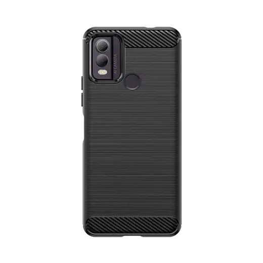 Carbon Case silicone case for Nokia C22 - black