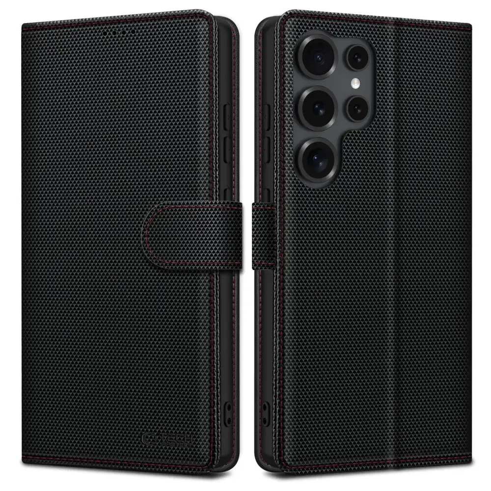 TECH-PROTECT WALLET RS GALAXY S25 ULTRA BLACK|RED