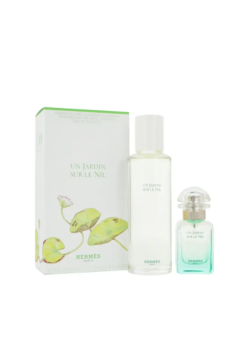 Set Hermes Un Jardin Sur Le Nil Edt 30ml + Refill Bottle Edt 125ml