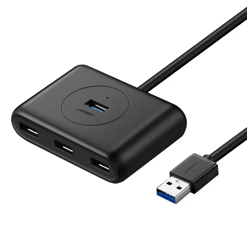UGREEN USB 3.0 HUB 4in1 0,5 m (melns)