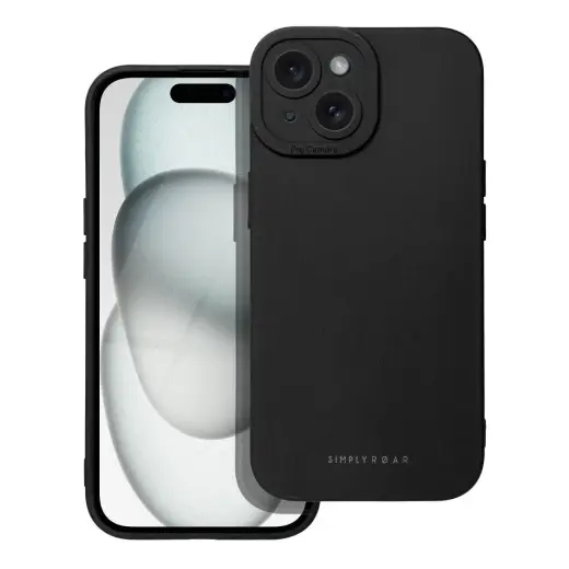 ROAR LUNA maciņš telefonam iPhone 15 melns