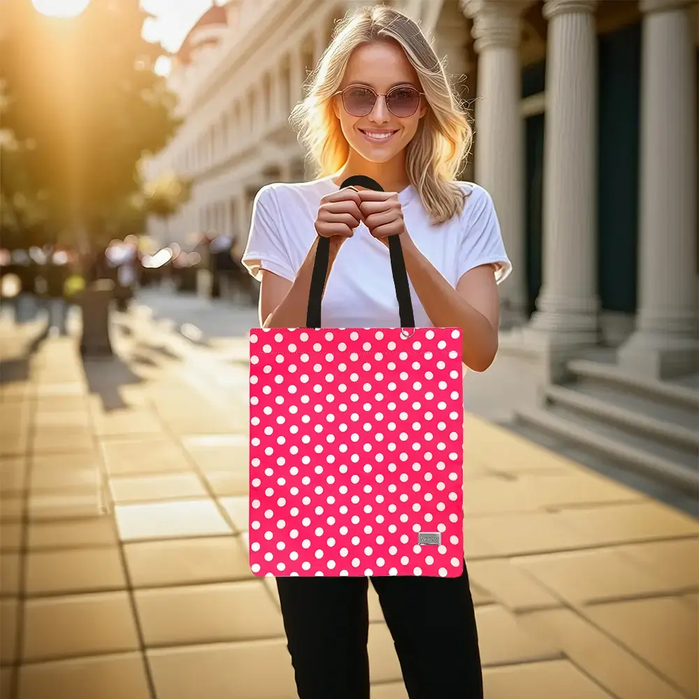 Shopping bag Wonder wzór 2 pink polka-dot