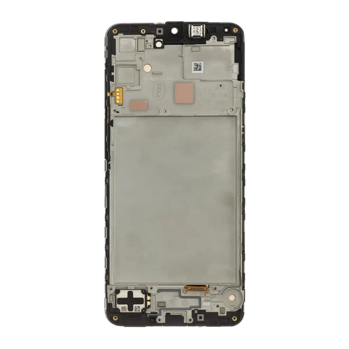LCD display + Touch Unit + Front Cover Samsung A165 Galaxy A16 4G Black (Service Pack)
