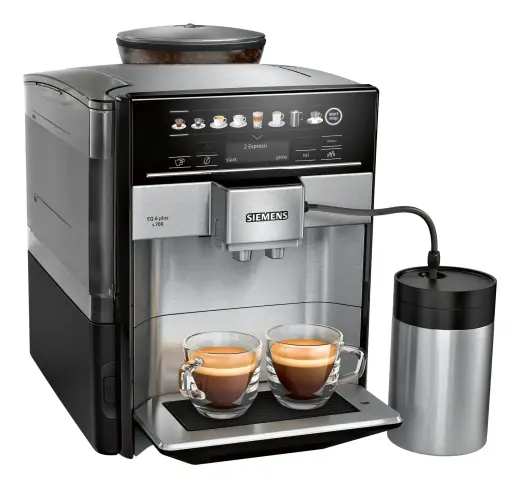 Siemens Fully automatic coffee machine EQ.6 plus s700 / TE657M03DE Black, stainless steel