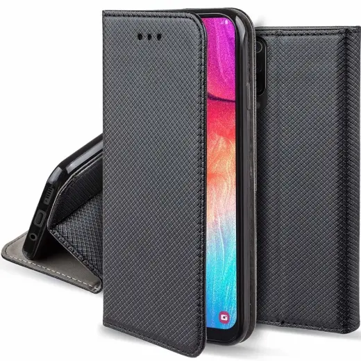 Fusion Magnet Case Grāmatveida Maks Priekš Xiaomi Redmi Note 8 Pro Melns