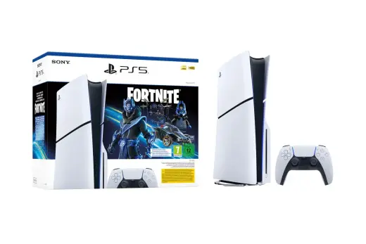 Sony Playstation 5 Slim 1TB BluRay White + Fortnite Cobalt Star Bundle