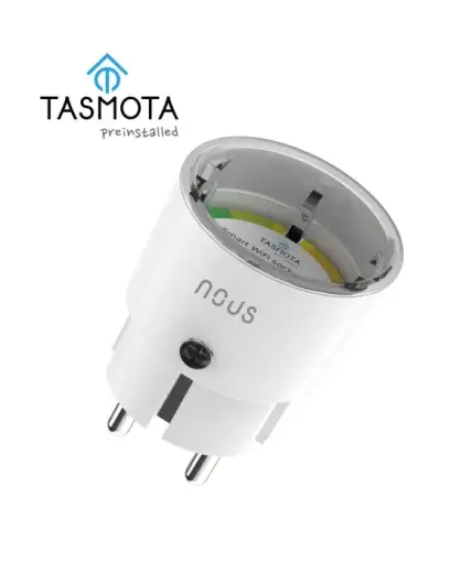 Viedā Wi-Fi rozete A1, 3450 W, 16 A, ar instalētu TASMOTA, ar enerģijas mērīšanu, NOUS