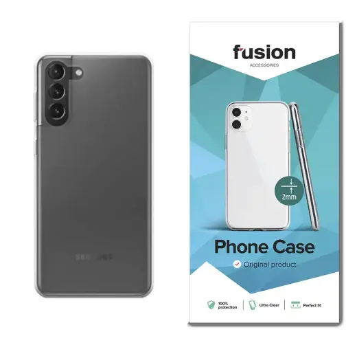 Fusion ultra clear series 2 mm silicone case for Samsung G991 Galaxy S21 5G transparent (EU Blister)