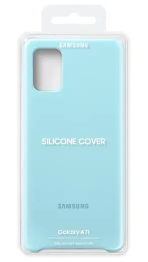 EF-PA715TLE Samsung Silicone Cover for Galaxy A71 Blue