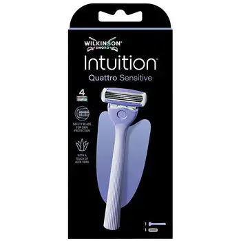 Wilkinson Sword Intuition Quattro Sensitive - Razor + 1 head