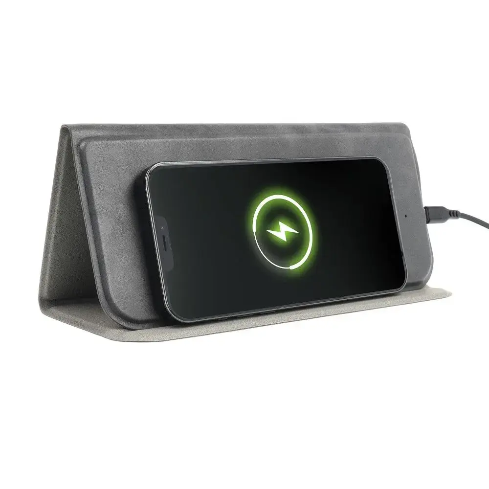 Mouse pad with wireless charger 15W OJD-82 brown grey