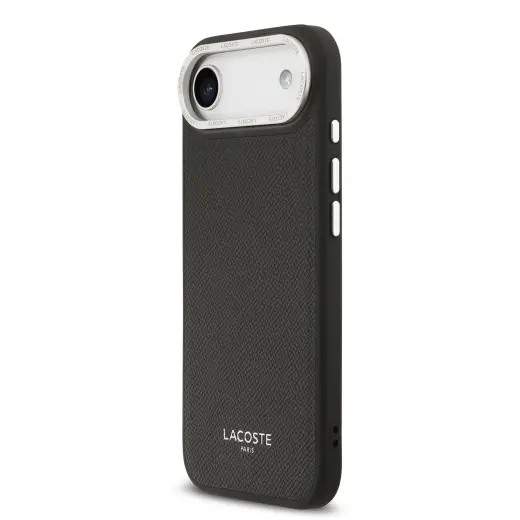 Lacoste PU Leather Champs Elysees MagSafe Case for iPhone Air Black