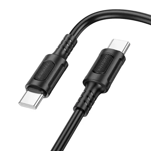 Borofone BX111 Feliz andmeedastus- ja laadimiskaabel | USB-C kuni USB-C | 60W | 1m | must