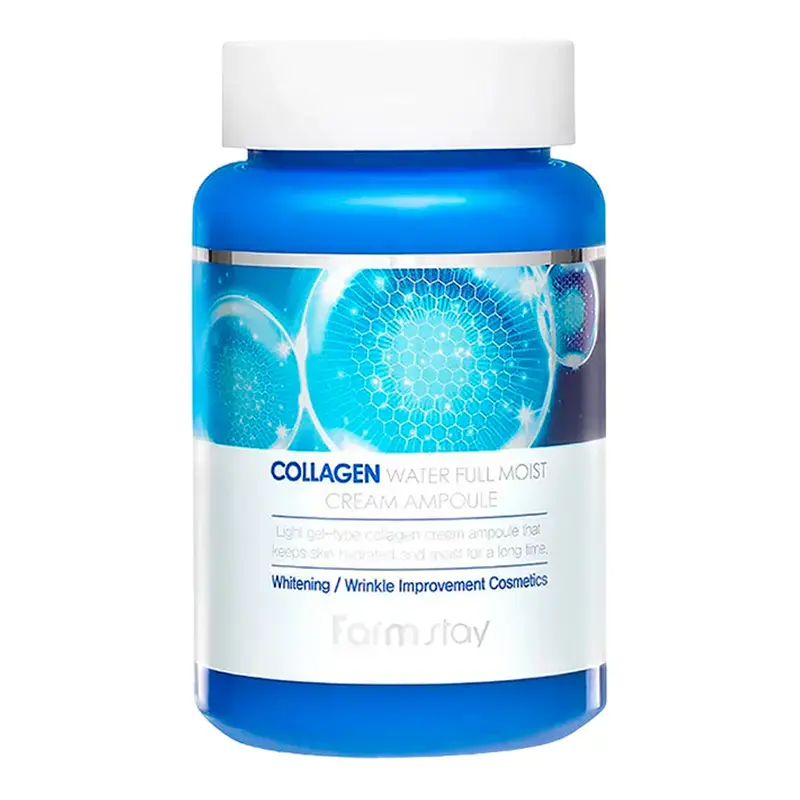 FARMSTAY Collagen Water Full Moist Cream Ampoule 250 ml