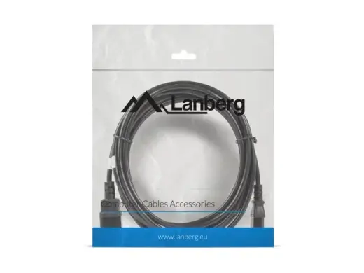 Extension power cable IEC 320 C13 - C14 VDE 5M black