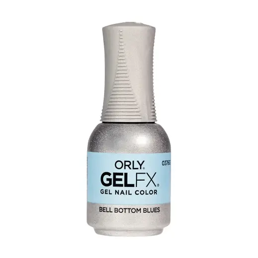 Orly, Gelfx, Shimmer, Semi-Permanent Nail Polish, Bell Bottom Blues, 18 ml