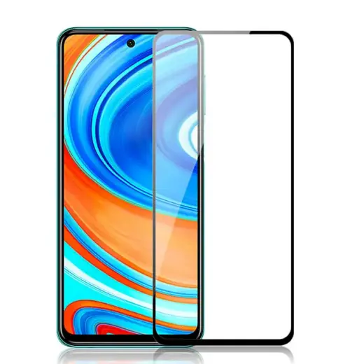 Fusion full glue 5D  защитное стекло для экрана Xiaomi Redmi Note 10 | Redmi Note 10S черное