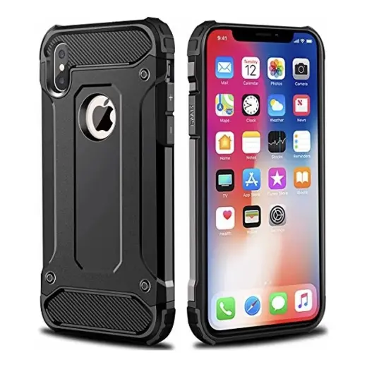 Armor telefono dėklas iPhone XS juodas