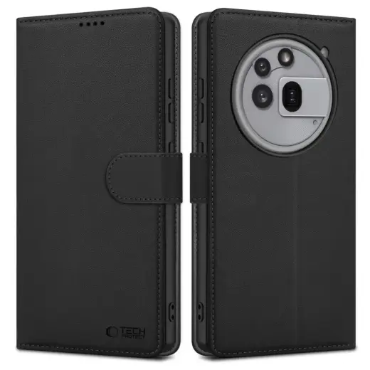 Tech-Protect Wallet Phone Case for Nothing Phone 3a Pro black