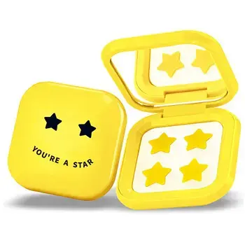 Biovene Biovène Pimple Star Patches AND Mirror Case - Set of yellow patches (32 pcs)