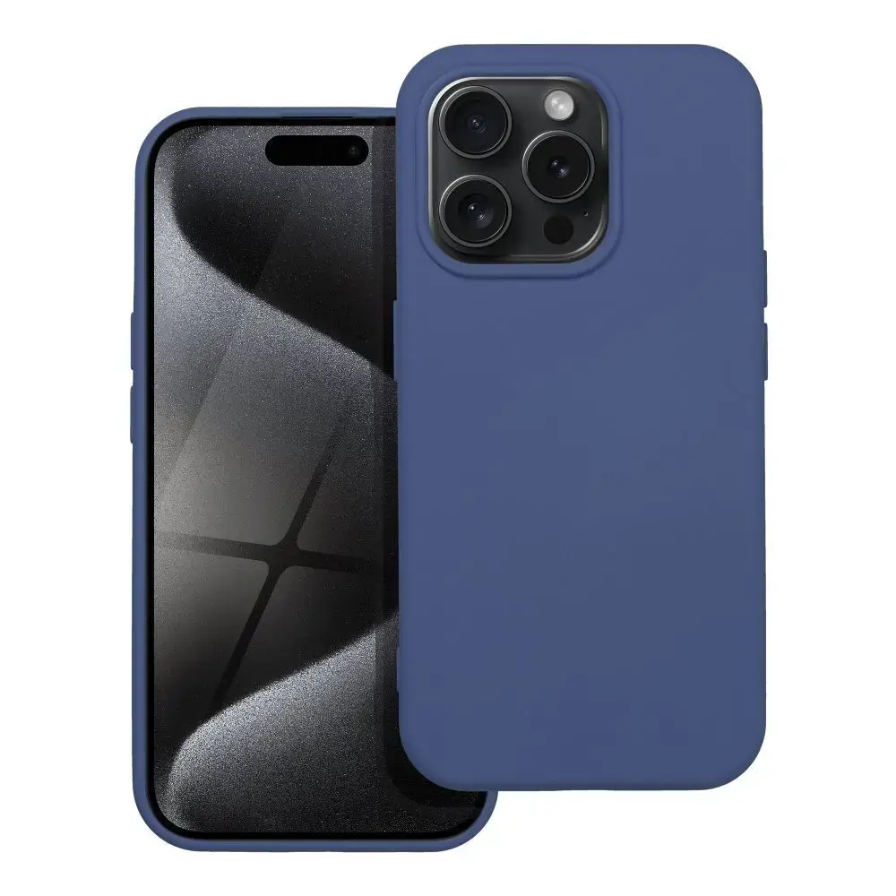 Silicone maciņš telefonam iPhone 15 Pro zils