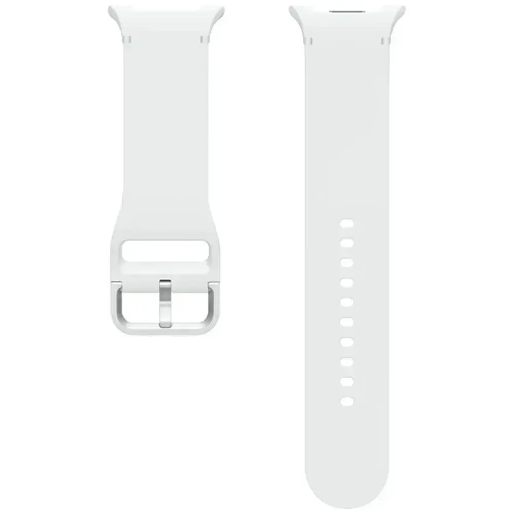Samsung Sport viedpulksteņa siksniņa priekš Galaxy Watch8/Watch8 Classic | silikons | balta