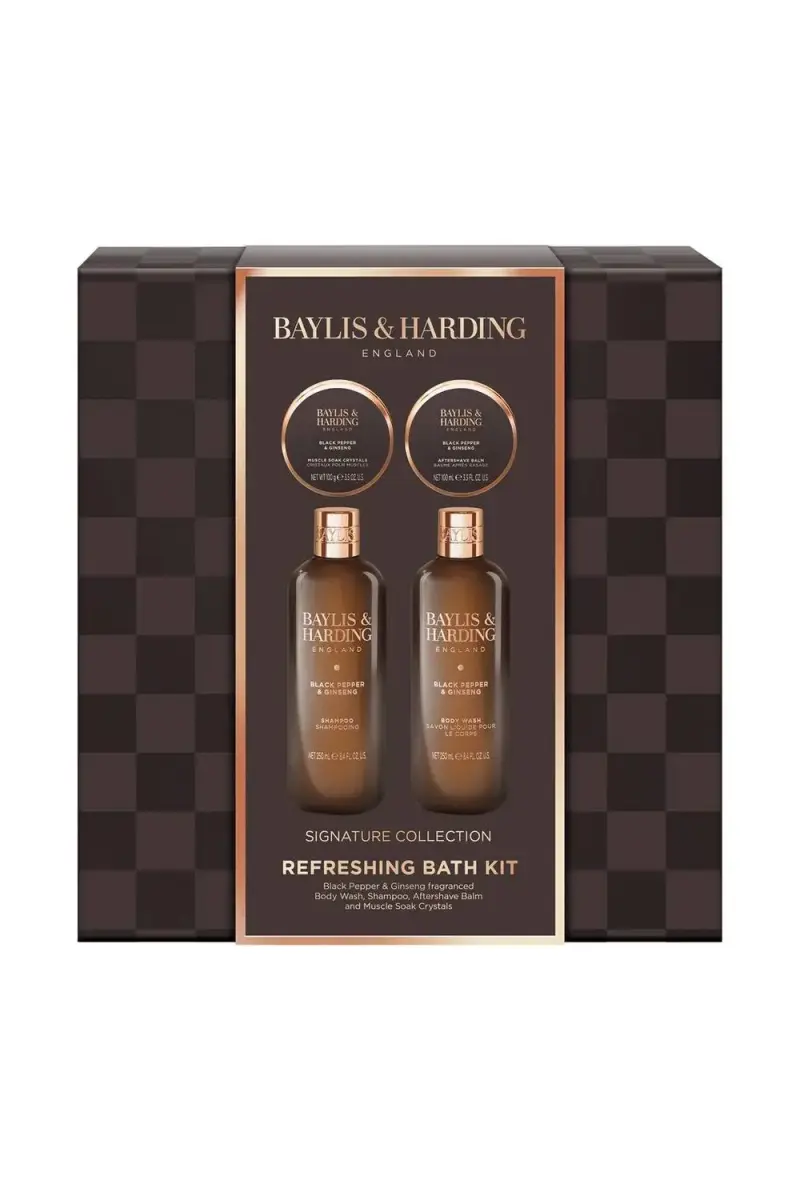 Debenhams Men Black Pepper & Ginseng Men's Luxury Bath Kit Gift Set