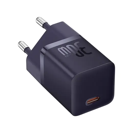 Baseus GaN5 travel charger | 30W | GaN | USB-C | purple