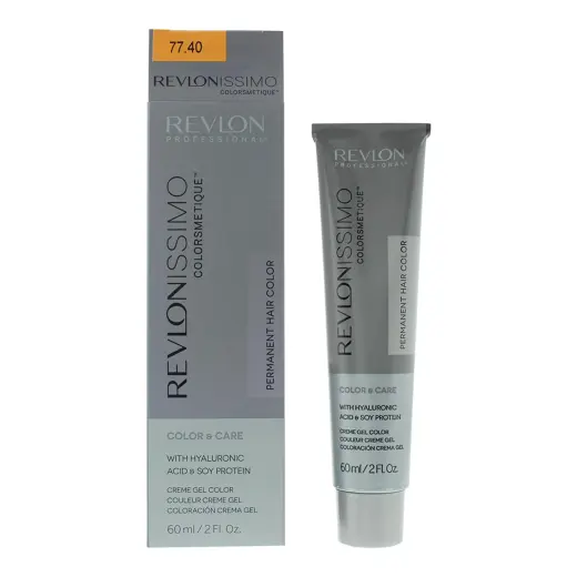 Revlon, Revlonissimo Colorsmetique, Permanent Hair Dye, 77.40 Intense Light Copper Hair Colour, 60 ml