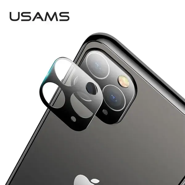 USAMS Camera Lens Glass iPhone 11 Pro Max czarny|black BH558JTT01 (US-BH558)