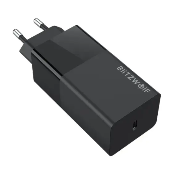 BlitzWolf BW-S17 сетевое зарядное устройство USB-C | 65W | 3.4A | MacBook | Ultrabook черное