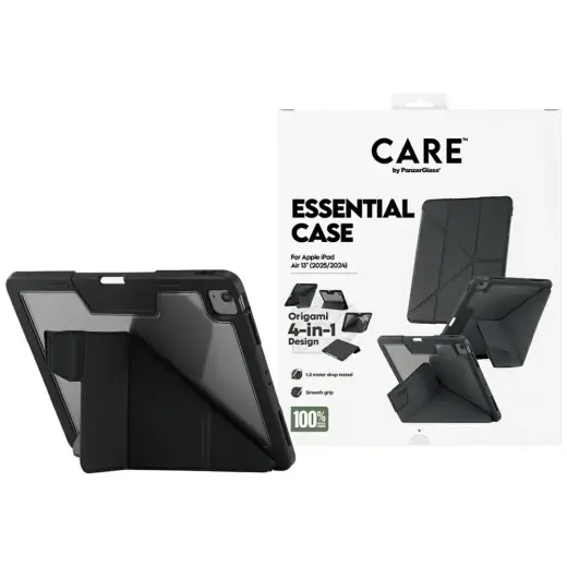 Etui Care by PanzerGlass Y fold do iPad   Air 13" (2024|2025) czarny