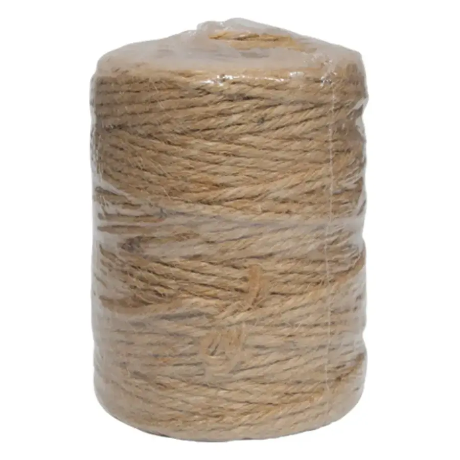 Jute cord, 4-strand twisted, brown, 1.5mmx110m