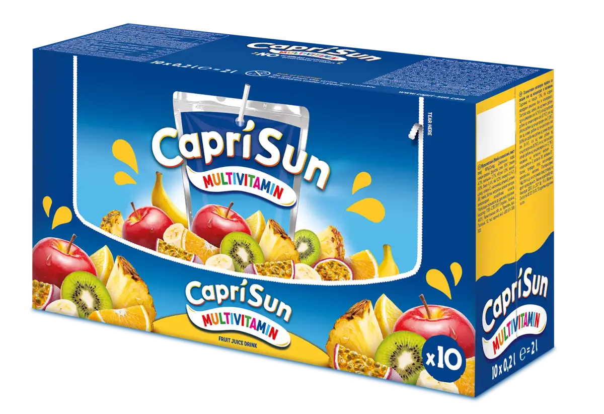Sulas dzēriens CAPRI-SUN Multi Vitamin Fruit, 10x0.2l