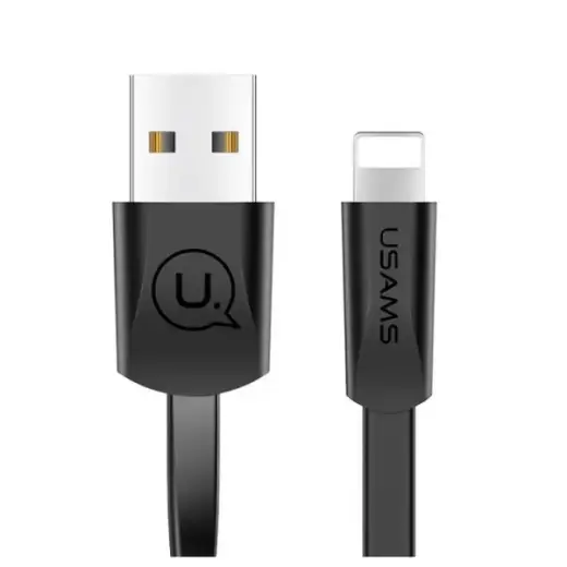 USAMS SJ199IP01 data transfer and charging cable | USB-A to Lightning | 10W | 1.2m | black