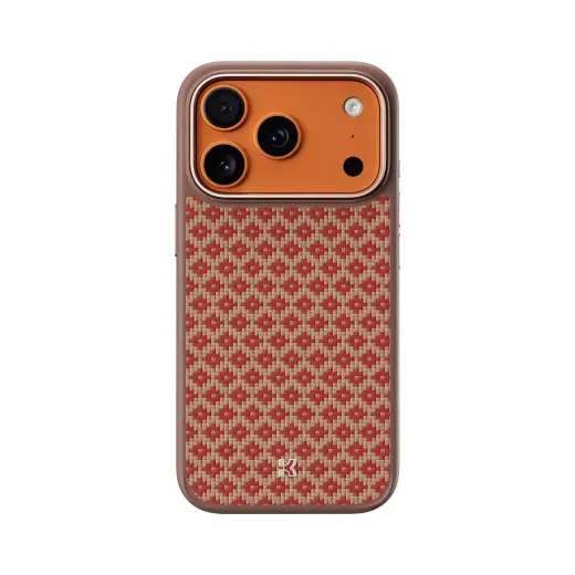 Benks Magnetic Armor Pro Armor Grid maciņš ar MagSafe atbalstu telefonam iPhone 17 Pro oranžs