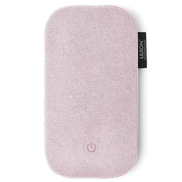 Lexon Powersound Inductive ārējais akumulators (powerbank) | 5000 mAh | Bezvadu | rozā