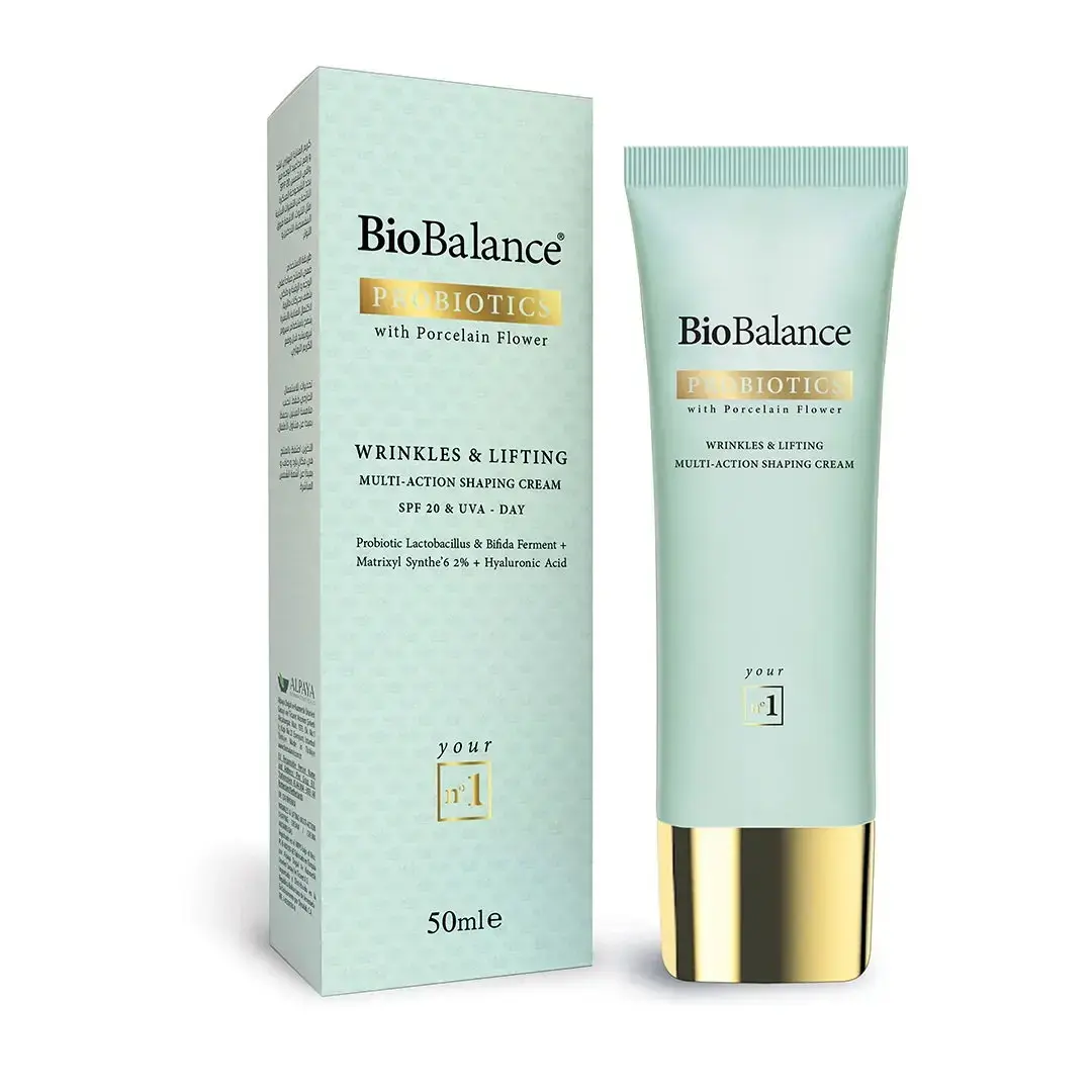 Bio Balance, Wrinkle & Lifting Multi-Action Shaping, Firming & Anti-Wrinkle, Day, Cream, For Face & Neck, SPF 20, 50 ml