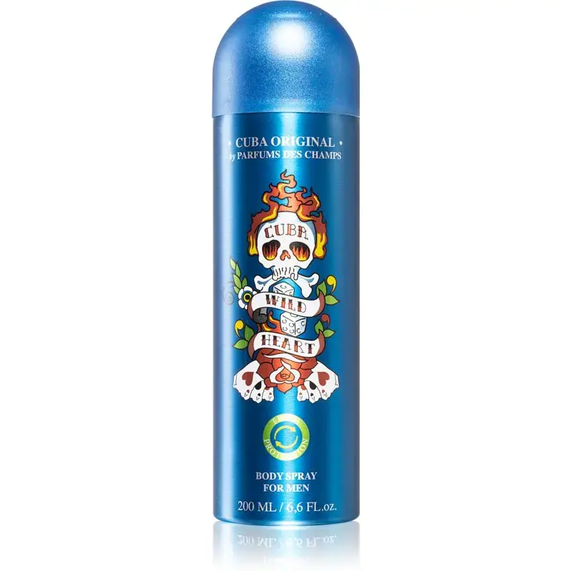 Cuba Wild Heart by Cuba BODY SPRAY 6.6 OZ for MEN