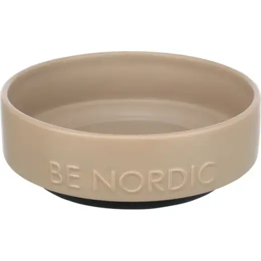 Миска для животных, керамика - Trixie BE NORDIC миска, керамика|резина, 1,2 л|ø 18 см