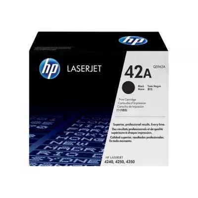 HP Cartridge No 42A HP42A HP 42A Black Schwarz (Q5942A)