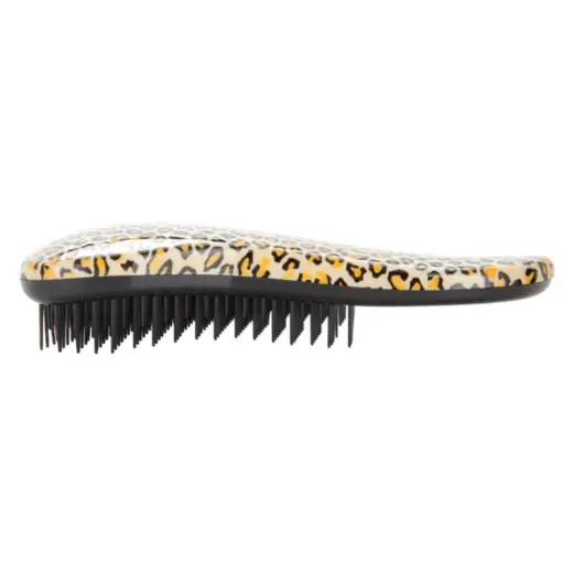 Dtangler Leopard Yellow Handle Hairbrush