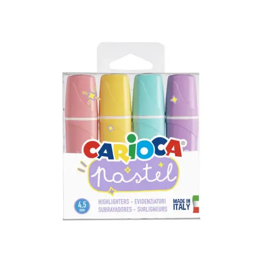 Marķieri CARIOCA Memolight 4 gab